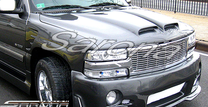 Custom Chevy Silverado Hood  Truck (1999 - 2002) - $1090.00 (Manufacturer Sarona, Part #CH-009-HD)